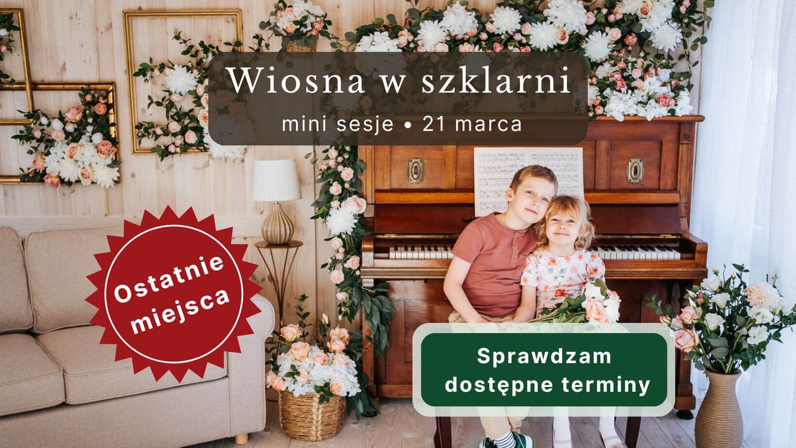 oferta sesji rodzinnej w szklarni pod warszawą
